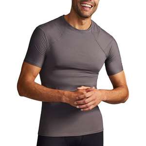 Camiseta Deportiva de Compresión Slim Fit de Poliéster y Spandex para Hombre, Manga Corta, Cuello Redondo, 200g, Personalizable con Colores y Logotipo - Product Image 1