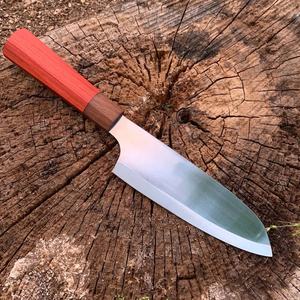 Cuchillo de Chef de acero inoxidable hecho a mano personalizado de alta calidad mango de madera con cuchillo de Chef de vaina de cuero puro - Product Image 1