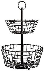 Panier à fruits en fil de fer à 3 niveaux pour légumes, collations, pain – Support de comptoir pour fruits - Product Image 6