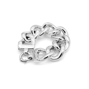 สร้อยข้อมือแบบโซ่เชื่อมต่อ Statement Curb Link Chain Bracelet - Product Image 1