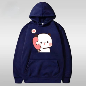 Ensemble de sweats à capuche assortis pour couple, imprimé mignon, cadeau pour les amoureux, sweat-shirt amusant unisexe, sweat-shirt en polaire décontracté pour couples, vêtements décontractés - Product Image 4