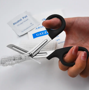 Ciseaux médicaux robustes pour traumatismes, ciseaux de sauvetage d'urgence pour couper les bandages, en acier inoxydable, à pointe arrondie, outil utilitaire professionnel - Product Image 6