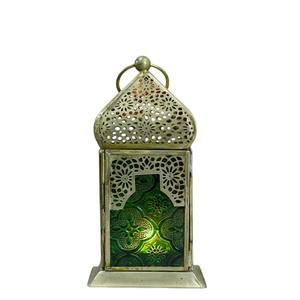 Lanterne marocaine artisanale dorée pour bougie chauffe-plat, décoration intérieure et extérieure, au meilleur prix - Product Image 3