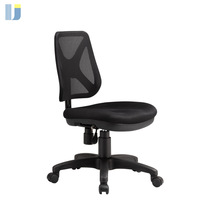 Silla de Oficina Ergonómica Moderna de Malla Pequeña para Call Center, Asiento de Espuma PU, Mecanismo de Elevación a Gas, Altura Ajustable, Ruedas Resistentes de Acero