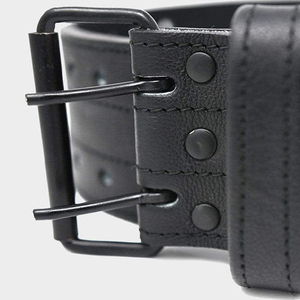 Durable adjustable leather lifting belt gym waist support bodybuilding fitness heavy duty training strong gear - Product Image 4