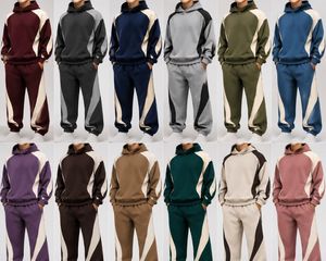 Ensembles de survêtements amples personnalisés pour hommes en polyester/coton, respirants, épais, décontractés, de haute qualité, pour l'hiver, vente en gros - Product Image 6