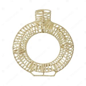 Vietrustic Vintage Wine Bottle Shape <b>Rattan</b> Vase For Table Décor <b>Plant</b> Vase - Product Image 4
