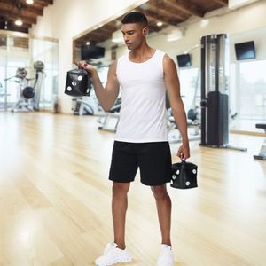 Manubri Portatili Pieghevoli da 20 libbre per Fitness, Set di Manubri Riempibili con Acqua in PVC a Forma di Dadi Divertenti per Uso Domestico e in Palestra - Product Image 2