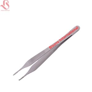 Pinzas Quirúrgicas TC Adson de Acero Inoxidable de Grado Quirúrgico, Certificación CE, Tamaños Personalizables, Venta al Por Mayor BISONS - Product Image 1