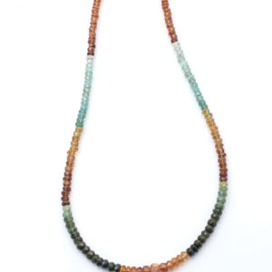 Vibrant Spectrum Collier à maillons unisexe Multi-Tourmaline Gemstone Perlé Accessoire de style ethnique pour les fêtes et les cadeaux - Product Image 4