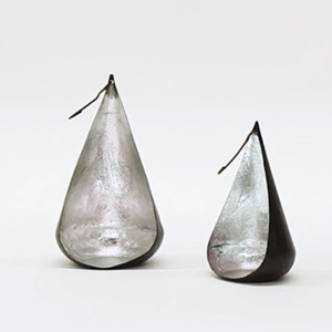 Ensemble de 2 porte-bougies en forme de larme, porte-bougies en cuivre, forme de larme, résistant à la chaleur - Product Image 5