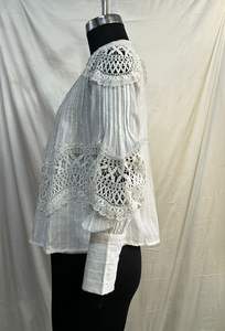 Blusa Elegante para Mujer, Camisa de Algodón Dobby de Manga Larga con Ajuste Cómodo para Uso Casual, Fiestas y Oficina - Product Image 3