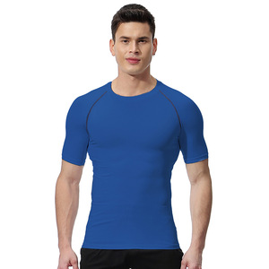 <b>Men's</b> Jersey Sporty Slim Fit O-Neck Long Sleeve <b>Compression</b> <b>Shirt</b> Breathable Quick Dry Anti Wrinkle Base Layer Spandex/Polyester - Product Image 3