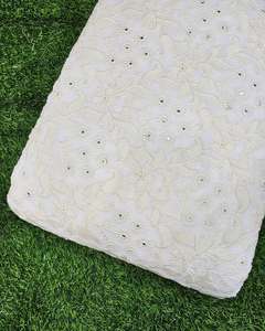 Tela de Encaje con Lentejuelas y Bordado Personalizado, Tela de Lujo con Cuentas para Vestidos de Moda Africana - Product Image 5