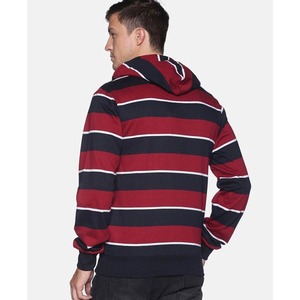 Sweat-shirt à capuche zippé pour homme, 100% coton, logo vintage sur le devant, coupe classique, tricoté, décontracté, pour l'hiver - Product Image 2