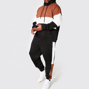 Nouvel ensemble de jogging vintage tendance personnalisé pour l'hiver, streetwear, sweat à capuche et pantalon de survêtement unisexe pour homme, 100% coton - Product Image 1