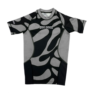 Rashguard MMA à manches courtes personnalisé par sublimation pour unisexe avec tissu Spandex/Polyester Couleurs et tailles personnalisées - Product Image 1