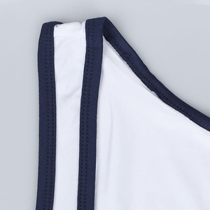 Combinaison de lutte blanche pour homme, une pièce, ajustée, en spandex et coton extensible, vêtements d'arts martiaux, taille adulte - Product Image 6