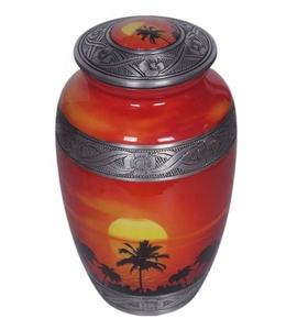 Urna de cremación clásica de Metal de estilo americano con acabado Natural, urna funeraria interior para cenizas, decoración interior única - Product Image 3