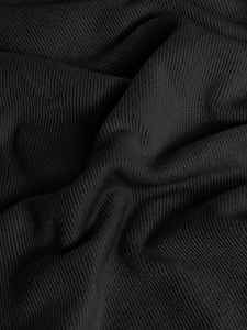 Sudadera con Capucha Negra para Hombre, Corte Regular, Tejido de Punto, Color Sólido, Estilo Casual para Otoño, con Bolsillos - Product Image 6