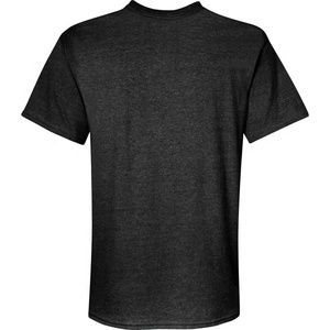 T-shirts amples pour hommes grandes tailles, vente en gros, prix usine, service OEM, jersey brodé, marque privée, 100% laine peignée - Product Image 1