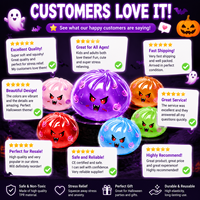 20 Pièces Nouveauté Transfrontalière Squishies Halloween en forme de Boulette Vapeur - Matériau TPR Souple, Non Collant, Excellent Rebond, Jouet Amusant