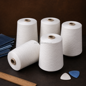 100% Cotton Ring Spun <b>Yarn</b> Bleached White Textile Weaving Thread Moisture Absorbent Spun <b>Yarn</b> for Fabric Manufacturing - Product Image 4