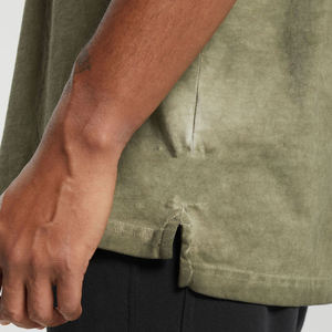 Camisetas de Algodón para Hombre al por Mayor, Fabricante OEM, Producción Personalizada al por Mayor, Marca Privada, Proveedor de Ropa de Color Liso - Product Image 5