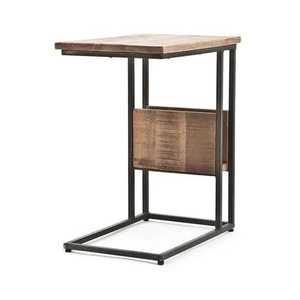 Wooden Side <b>Table</b> Lower Shelf Minimalist Handcrafted Eco Friendly Modern Living Room Bedroom Furniture - Product Image 5