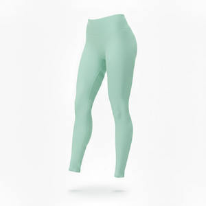 Leggings d'entraînement de yoga taille moyenne pour femmes, tissu polaire respirant sans couture 100% fibre de bambou, utilisation de gymnastique personnalisée, nouvel arrivage - Product Image 2
