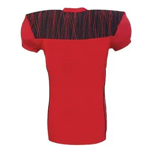 Maillot de football américain sur mesure de qualité supérieure, respirant, imprimé, 100 % polyester, couleurs et logo personnalisés, faible MOQ - Product Image 2