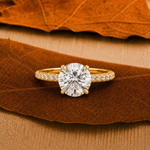 แหวนเพชรทรงบริลเลียนต์ 2.40 กะรัต เพาะเลี้ยงในห้องปฏิบัติการ ทองคำแท้ 14K รับรองโดย IGI ของขวัญสุดหรูสำหรับผู้หญิงในโอกาสแต่งงานและวันครบรอบ - Product Image 4