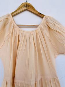 กระเป๋าผ้าคอตตอนโครงสร้างนุ่มนุ่มมีกระดุมปิดตาตะขอเกี่ยวแขนพอง - Product Image 3