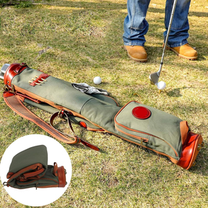 High Quality Customizable Colors Logo Leather <b>Golf</b> Bags With Shoulder Straps Private Label Cheap Price Leather <b>Golf</b> Bags - Product Image 6