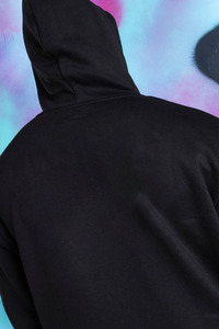 Sudadera con capucha doble extragrande para hombre, estilo streetwear, con media cremallera, diseño Nija, personalizable con logo, del fabricante - Product Image 6