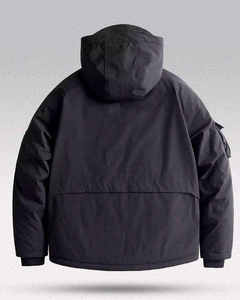 Men's Techwear <b>Jacket</b> Tactical Multi-Pocket Cargo Streetwear <b>Waterproof</b> Windbreaker Urban Hooded Cyberpunk Utility Outerwear - Product Image 4