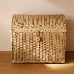 <b>Cheap</b> price treasure chest <b>box</b> for sale sustainable rattan chests high quality hamper trunks - Product Image 1