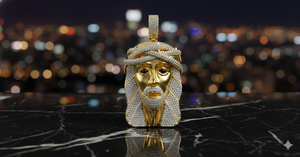 Hip Hop Religious Jesus Diamond <b>Pendants</b> Charms Necklaces Men Women Wholesale 10k <b>Solid</b> <b>Gold</b> Lab Grown Diamonds - Product Image 5
