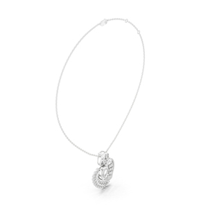 Collier pendentif cœur en or jaune 14 carats avec diamant de laboratoire, chaîne à maillons, bijoux fins pour femme, cadeau pour mariage ou fête - Product Image 6