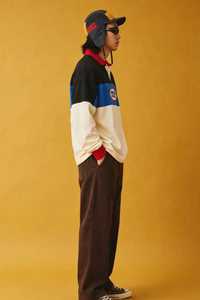 <b>Men's</b> Autumn Color Block Turn Down Collar Long Sleeve Top Streetwear Casual Tracksuit <b>Shirt</b> - Product Image 2