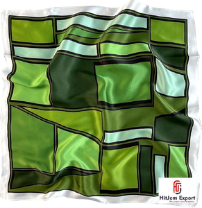 High Quality Custom Logo Satin Printed Scarf OEM ODM Private Label Fashion Manufacturer Nigeria Ghana Kenya Congo Senegal - Product Image 3