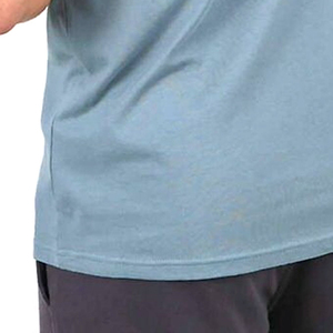 T-shirt à manches courtes pour homme, coton et polyester, col rond, coupe classique, design brodé, respirant, écologique, vente en gros - Product Image 4
