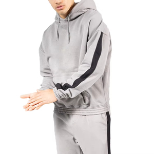 Sudadera con Capucha Gruesa de Invierno para Hombre, Hombros Caídos, 400GSM, Algodón Pesado, Oversize, con Logotipo Personalizado Bordado - Product Image 4