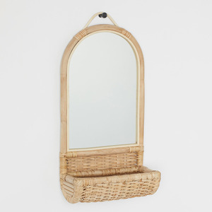 High Quality <b>Cheap</b> Price Rattan Shelf Mirrors Hamade Natural Mirror Shelves - Product Image 6