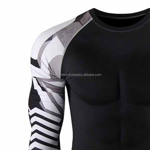 Tendencia Tasa de venta completa Buen material Hombres Fitness Rash Guard 2025 Hombres cómodos Rash Guard para la venta - Product Image 1