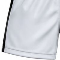 Shorts de volley-ball blancs et noirs à taille élastique, unis, pour sublimation, tenue de sport athlétique d'équipe, uniforme de compétition, vêtements d'entraînement