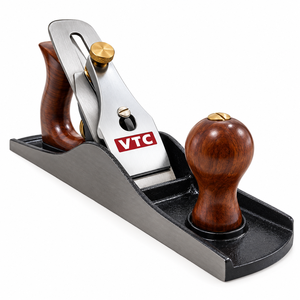 Woodworking Plane With Wooden Handle And Steel Body For Precision Carpentry Tasks - Product Image 1
