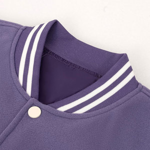 Varsity <b>Jacket</b> for <b>Men</b> New Design Style Stand Collar Genuine Leather <b>Letter</b> Pattern Vintage Winter Custom - Product Image 6
