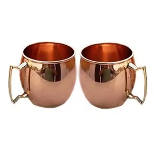 2026 Copper <b>Mug</b> With Palm <b>Tree</b> Design Bohemian Style Handle Eco-Friendly Home Drinkware - Product Image 2