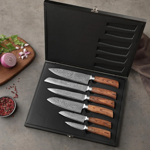 Coffret de couteaux de cuisine professionnels LEGACY BLADES, acier Damas fait main, lame ultra-affûtée, fournisseur direct d'usine. - Product Image 4